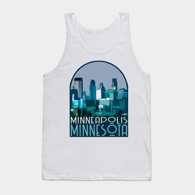 Minneapolis, Minnesota Decal Tank Top by zsonn